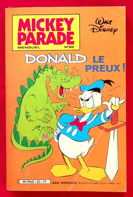 Mickey Parade  Mensuel N° 25 -1982- Donald Le Preux !