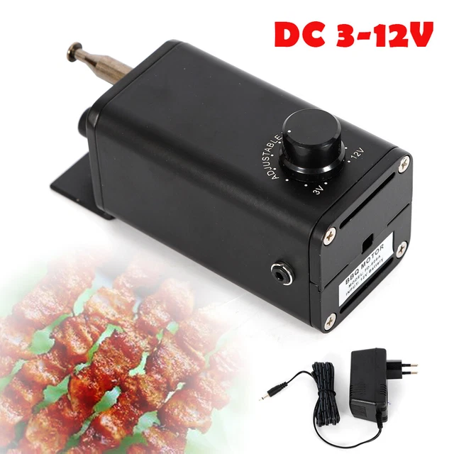 BBQ 15W GRILLMOTOR Drehspieß Rotisserie Getriebemotor für Grillspieß DC