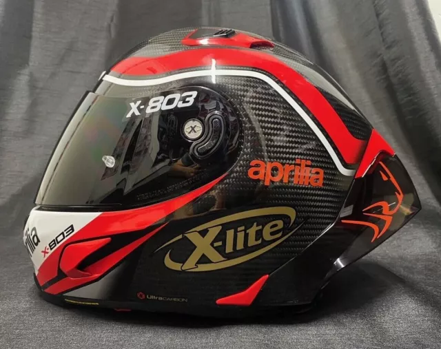 Verkauf X-Lite X803RS 50th Anniv Gratis Dunkles Visier Aprilia Motorrad Helm