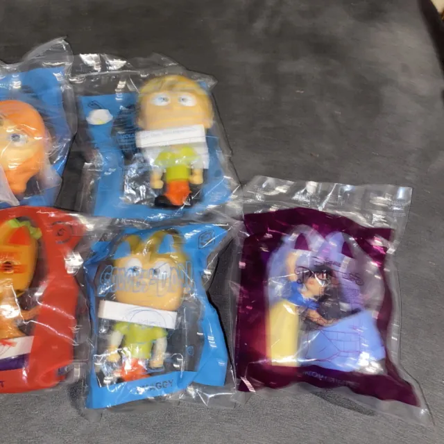 Lot Of 7 Assorted Mcdoanlds Happy Meal Toys Scooby Doo Disney 3