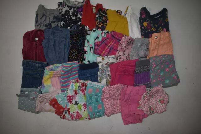 Wholesale Bulk Lot Of 30 Girls Size 3T Mixed Season Tops Bottoms Shirts Pants