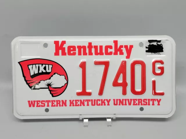 2007 KENTUCKY Western Kentucky University LICENSE PLATE WKU Hilltoppers