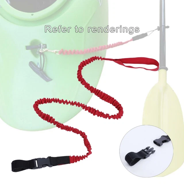 Kajak Paddel Leine - Coiled Sicherungsleine Mit Karabiner