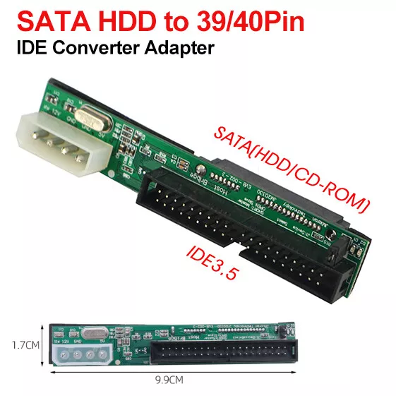 Serial ATA SATA to IDE/PATA 40 Pin Converter 2.5" 3.5" Adapter Card xBox PC