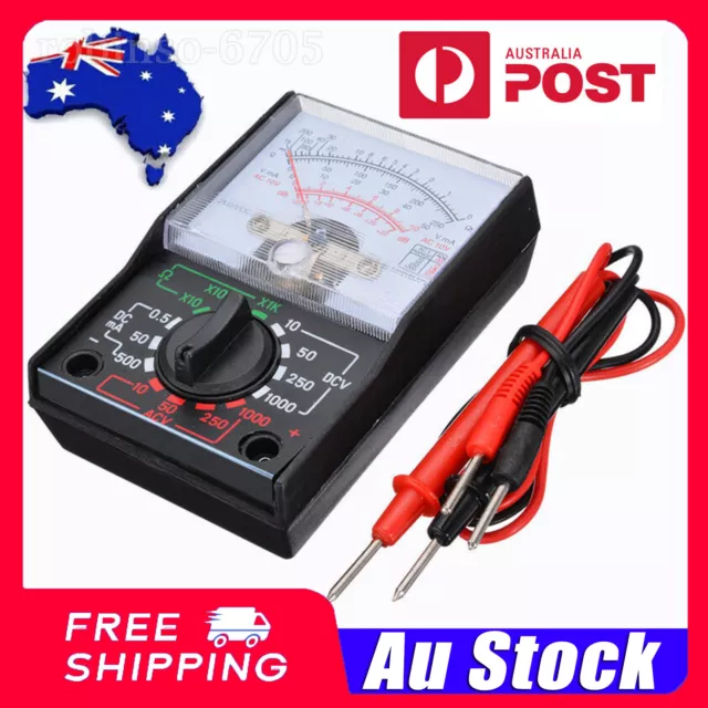 Analogue Multimeter AC DC Volts Ohm. Electrical Circuit Multi Tester Meter New