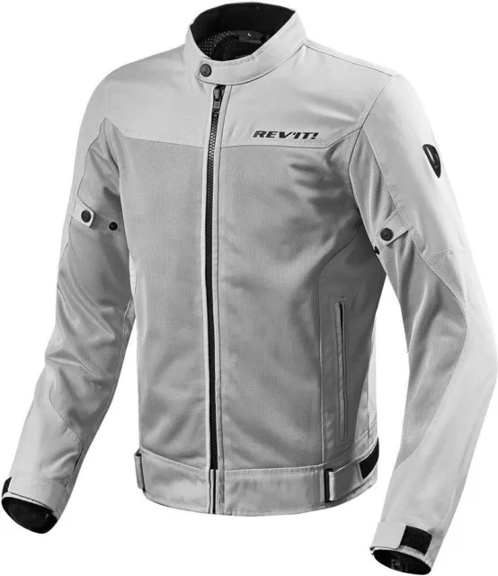 Motorcycle Textil Jacket REV'IT! Eclipse / Silver - size M