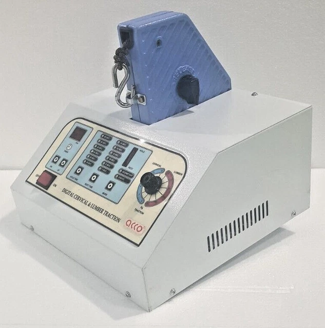 Pro Cervical & Lumbar Traction Machine accotrac LCD Display for Chiropractic US