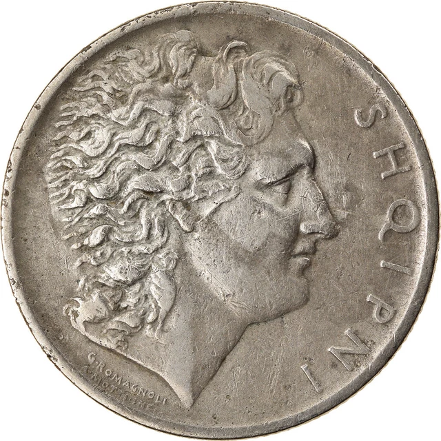 [#902612] Moneta, Albania, Lek, 1926, Rome, BB, Nichel, KM:5