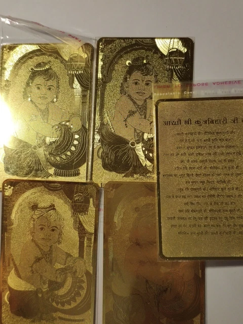 5pcs. any 5!! Gold metal card  Purse Feng Shui Money Attract Wealth Abundance