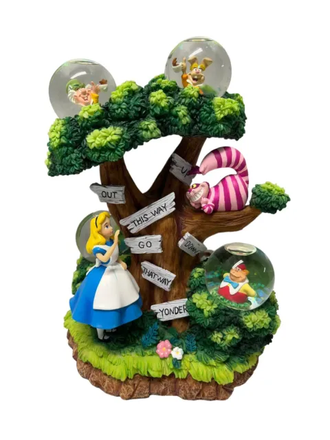Disney Alice And Wonderland Snow globe RARE limited /500 Disney Auction