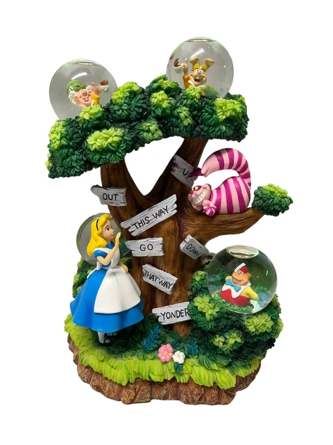 Disney Alice And Wonderland Snow globe RARE limited /500 Disney Auction Disney Alice And Wonderland Snow globe RARE limited /500 Disney Auction