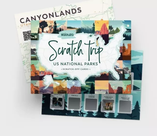 Scratch Off Cards - Bucket list -  US National Parks  - 63 CARDS