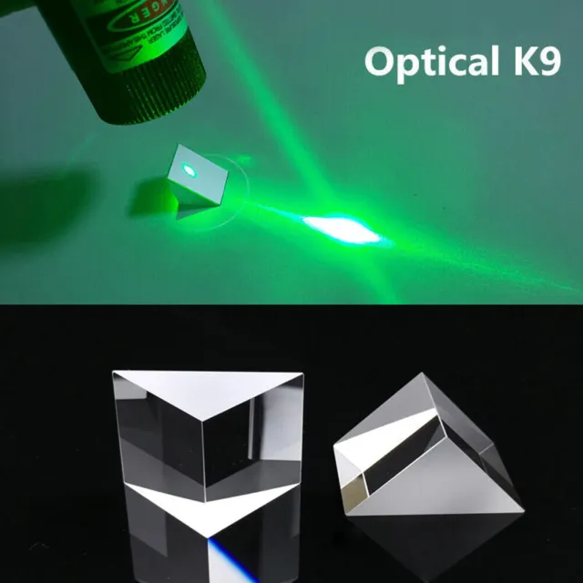 Optical Triangular Glass Right Angle Prism Optics Light Science Survey 90 Decors