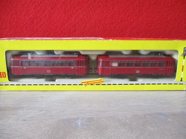 Autorail Gützold HO – 2 éléments Schnelltriebwagen – Jaune Et Rouge – Rare