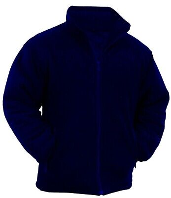 Winter Extra Thick Mens Heavy Duty Padded Anti Pill Work Fleece Jacket Full Zip