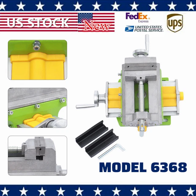 3" Cross Slide Drill Press Vise X-Y Compound Bench Vise Metal Milling Clamping