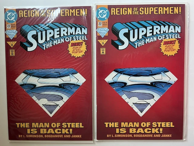Superman The Man of Steel Die-Cut #22 (1993) DC Comics GEM MINT