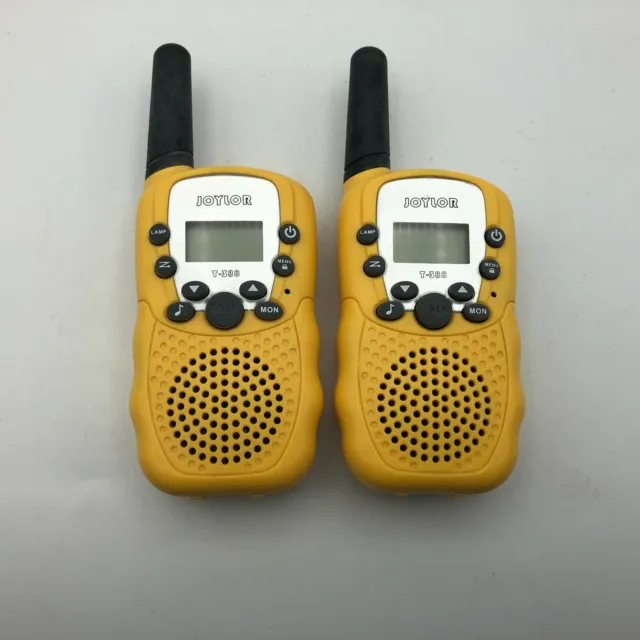 Pair Jaylor Walkie Talkie T-388 Yellow Good Condition  G1