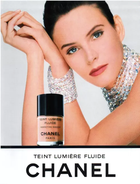 ▬► PUBLICITE ADVERTISING AD Maquillage CHANEL Teint lumière fluide 1992