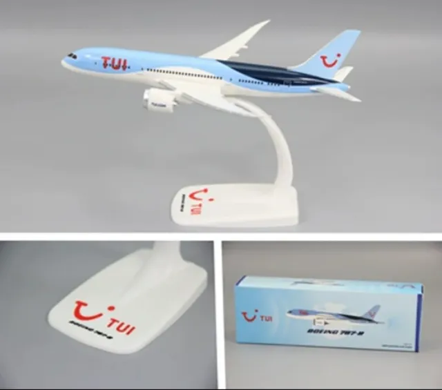 1/200 Scale Airplane Model - TUI Airlines Boeing 787 Dreamliner Plane With Stand