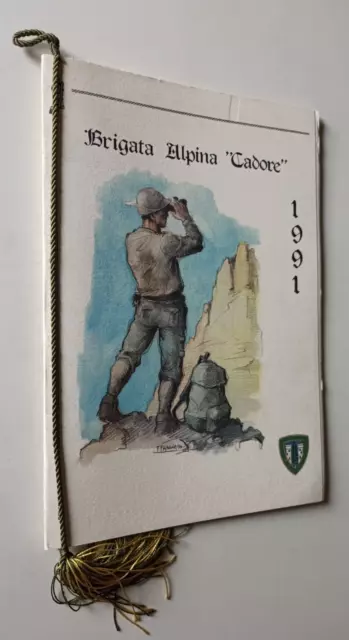 B367 Calendario Brigata Alpina Cadore 1991 Con Cordoncino