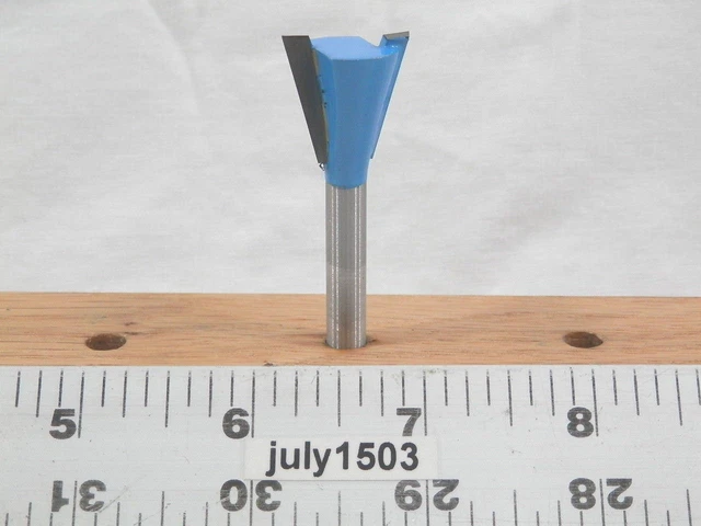 (1) NEW  3/4" D 14° Dovetail Bit Carbide Tipped Router Bit Drawer Box Jig w2