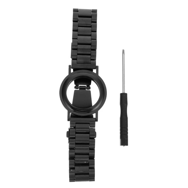 OLLREAR Unisex Caoutchouc Bracelet Montre Fermoir Papillon 8 Couleurs 5 Tailles Bracelet En Silicone De Remplacement Compatible Avec 18mm, 20mm, 22mm, 24mm Watch Strap 16mm Noir Rouge