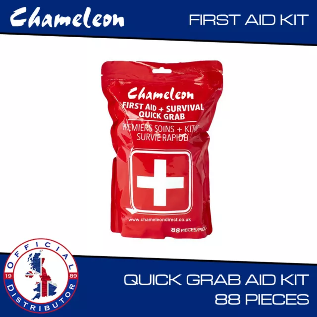 First Aid Kit Quick Go Bag Survival Kit camping hiking Travel Med Kit LGE 88pc