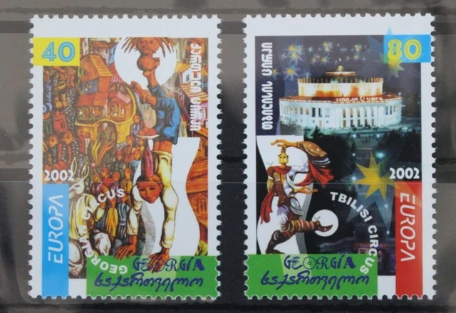 Georgien 397 A-398 A postfrisch Europa Zirkus #WK758