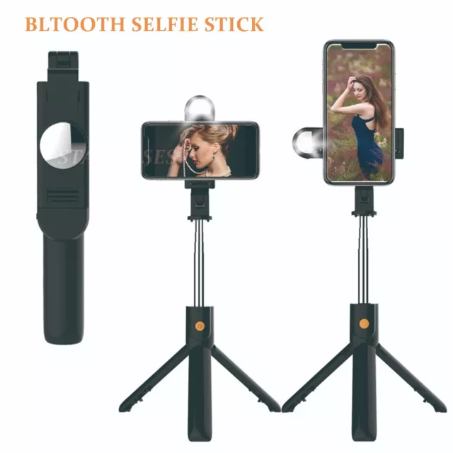 Unipod Selfie Stick Handheld Tripod Bluetooth Shutter Remote For iPhone Samsung