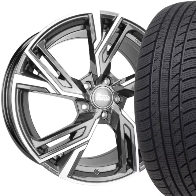 Ruote invernali 19 pollici MAM RS5 PFP cerchi in lega 225/40 per Superb iV III Plugin Hybrid