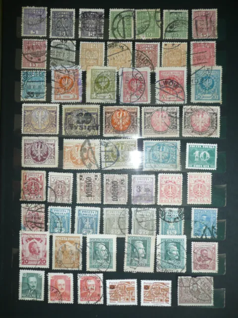 274 Briefmarken ab 1900 Polen Rumänien Polska Romana gestempelt