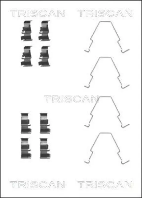 TRISCAN Zubehörsatz, Scheibenbremsbelag Hinten 8105 181002