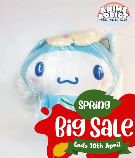 Sanrio Cinnamoroll leckere Katze GROSSES Plüschtier Stofftier Japan Toreba Kawaii UK VERKÄUFER