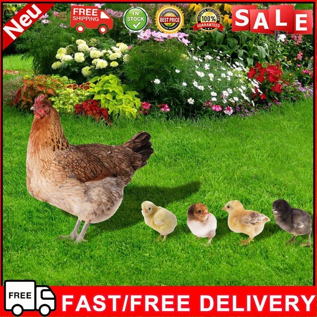 Acrylic Chicken Garden Stakes Ornaments Double-sided Printing for Backyard Patio