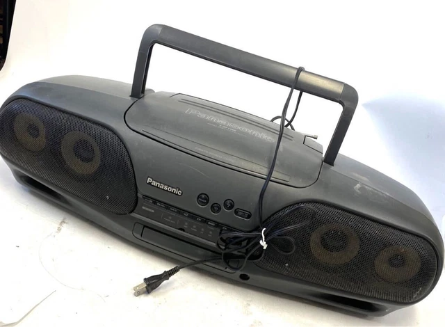 【ジャンク】 Panasonic Bi-AMP 4-DRIVE PANASONIC Vintage Portable Stereo Dual Deck CD Player 4.4