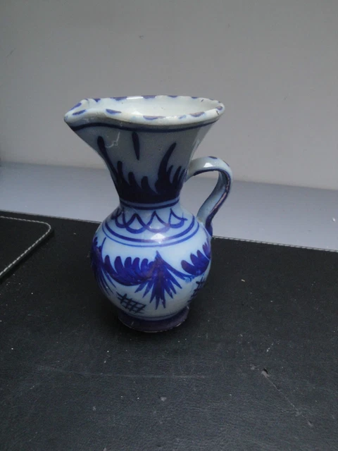 Vase amphore en métal Noir design moderne H 34.5 cm - Jardiland