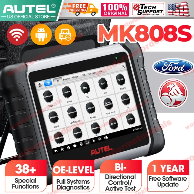 AUTEL MAXICOM MK808S MX808S PRO Car Full System Diagnostic Scanner ...