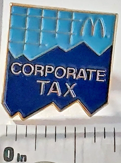 McDonald's Corporate Tax. Lapel Pin (032023)