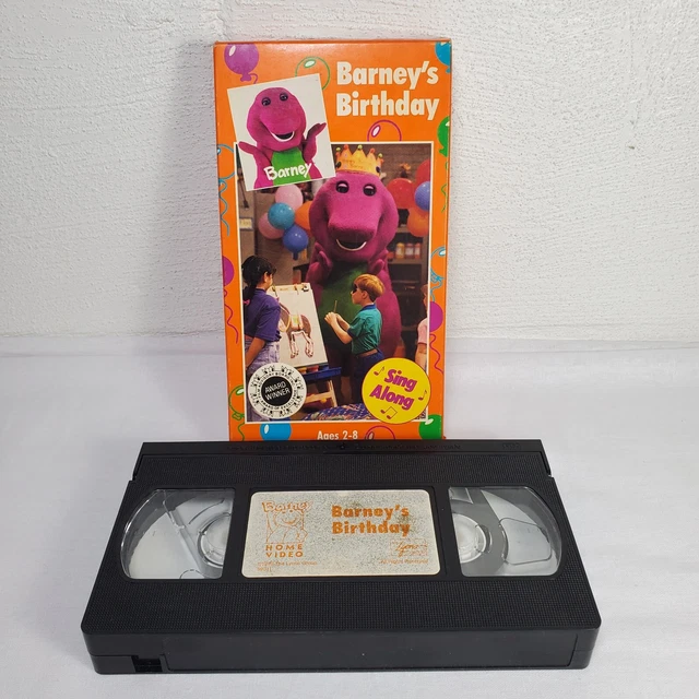 Barney Barneys Birthday Sing Along Vhs 1992 The Lyons Group Tape Barney Barneys Birthday Sing Along Vhs 1992 The Lyons Group Tape