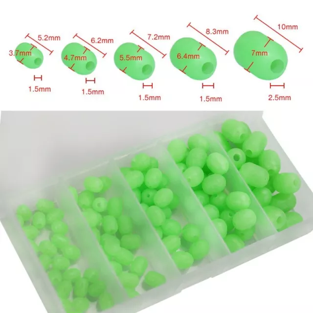 Soft and Flexible Luminous Column Float Ball Stopper Space Beans 100pcs