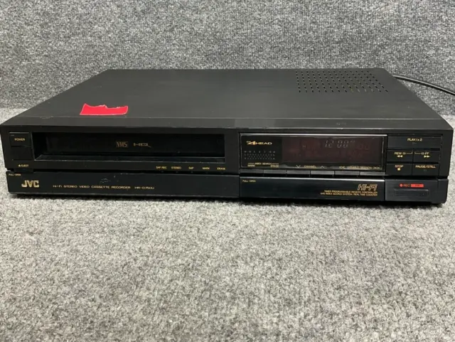 Video Cassette Recorder JVC HR-D750U DA 4 Head Hi-Fi Stereo In Black - For Parts