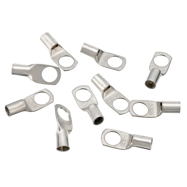 CABLE LUGS TERMINAL Solder Kit Bolt Hole Connector Welding 10pcs