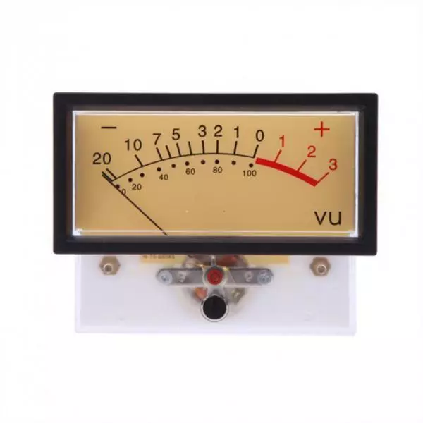 Plastic Shell Audio Amp Panel VU Volume Unit Level Testing Meter Indicator