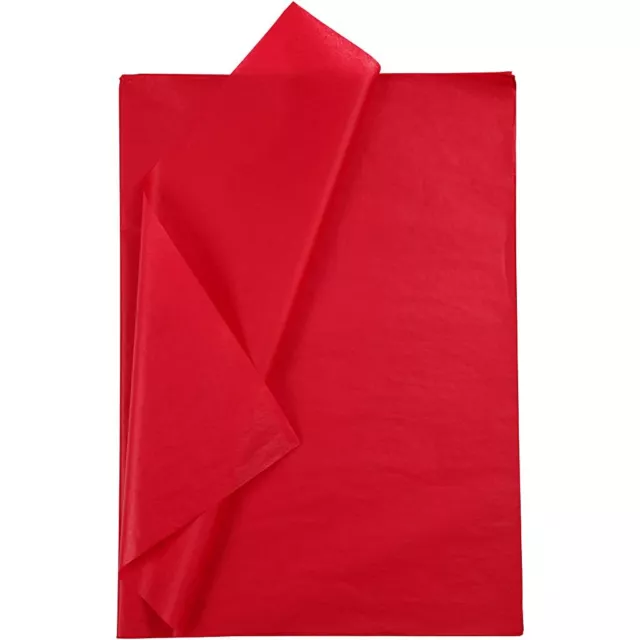 Carta velina 50 x 70 cm rosso 25 fogli