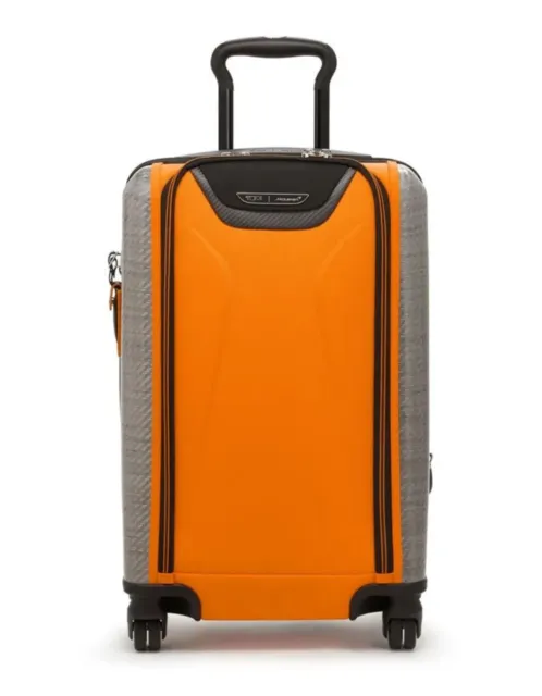 NEW Tumi MCLAREN AERO International Expandable 4 Wheel Packing Suit Case PAPAYA