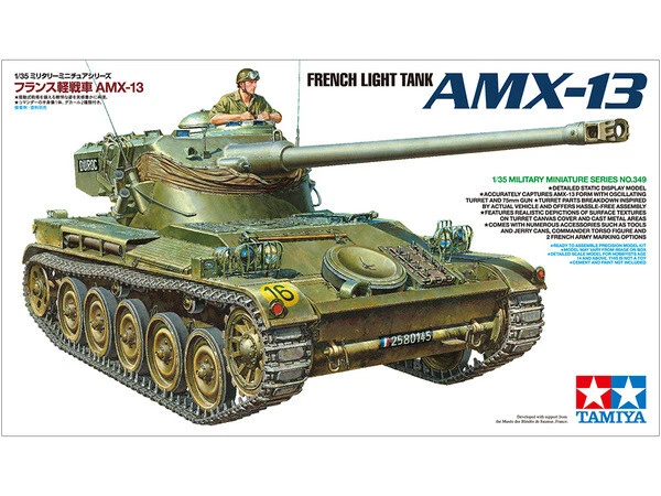 Kit Maquette Tamiya AMX-13,Echelle 1/35, REF.35349