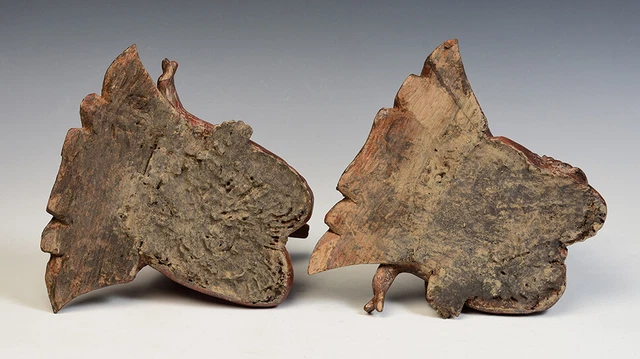 19th Century, Mandalay, A Pair of Antique Burmese Wooden Seated Disciples 12