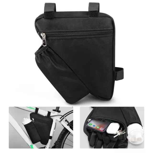 Bike Frame Bag Bicycle Triangle Bag Waterproof Mountain Bike Front Tube Pouch UK