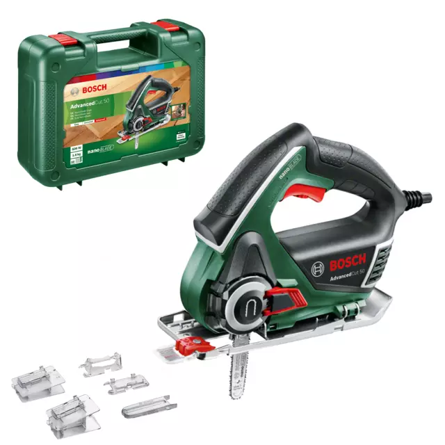 Bosch 500 W Electric Corded NanoBlade Saw Vibration Free Cuts Bevel Cuts + Case